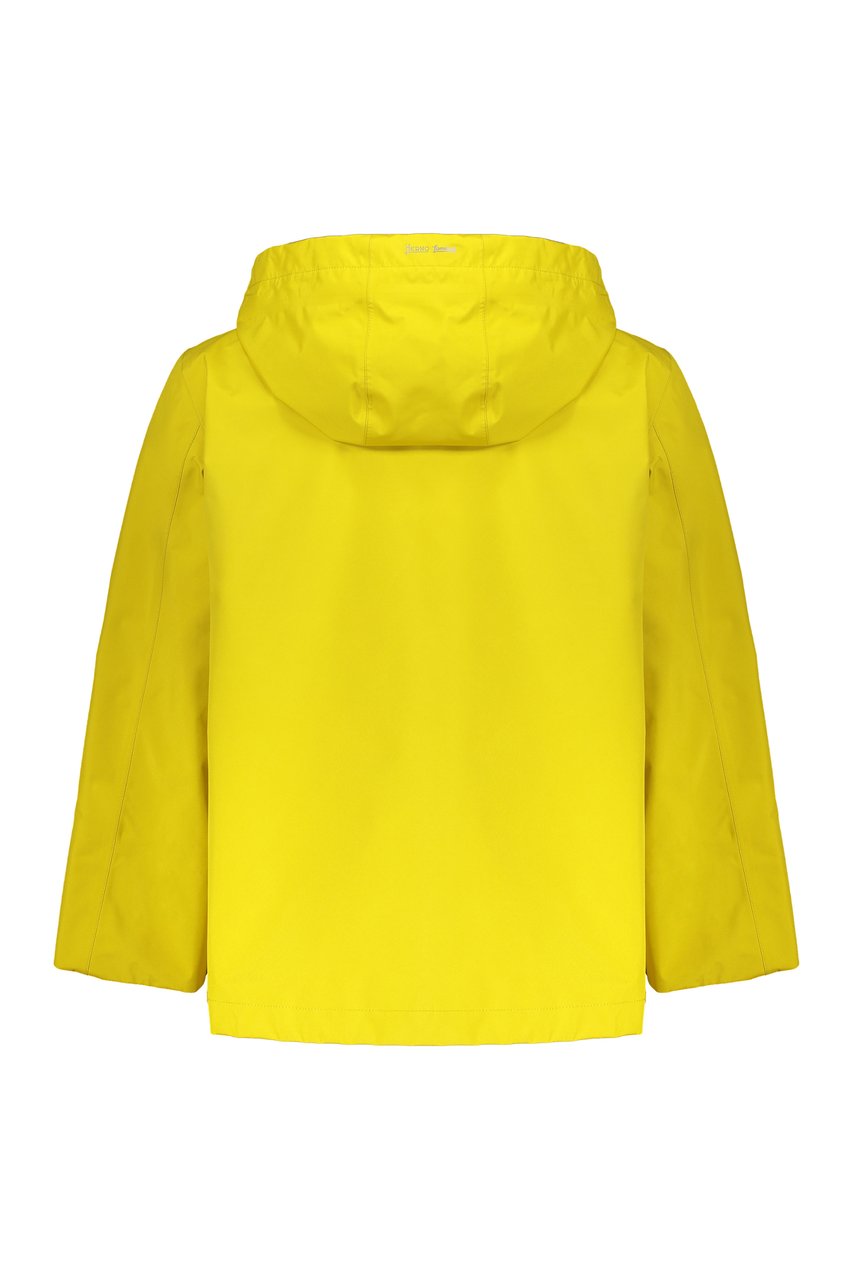 Herno Hooded raincoat Geel