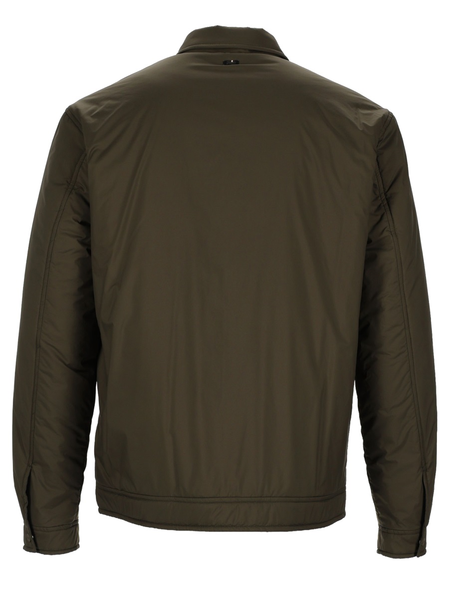 Herno Minimalist Boxy Padded Bomber Jacket Zwart