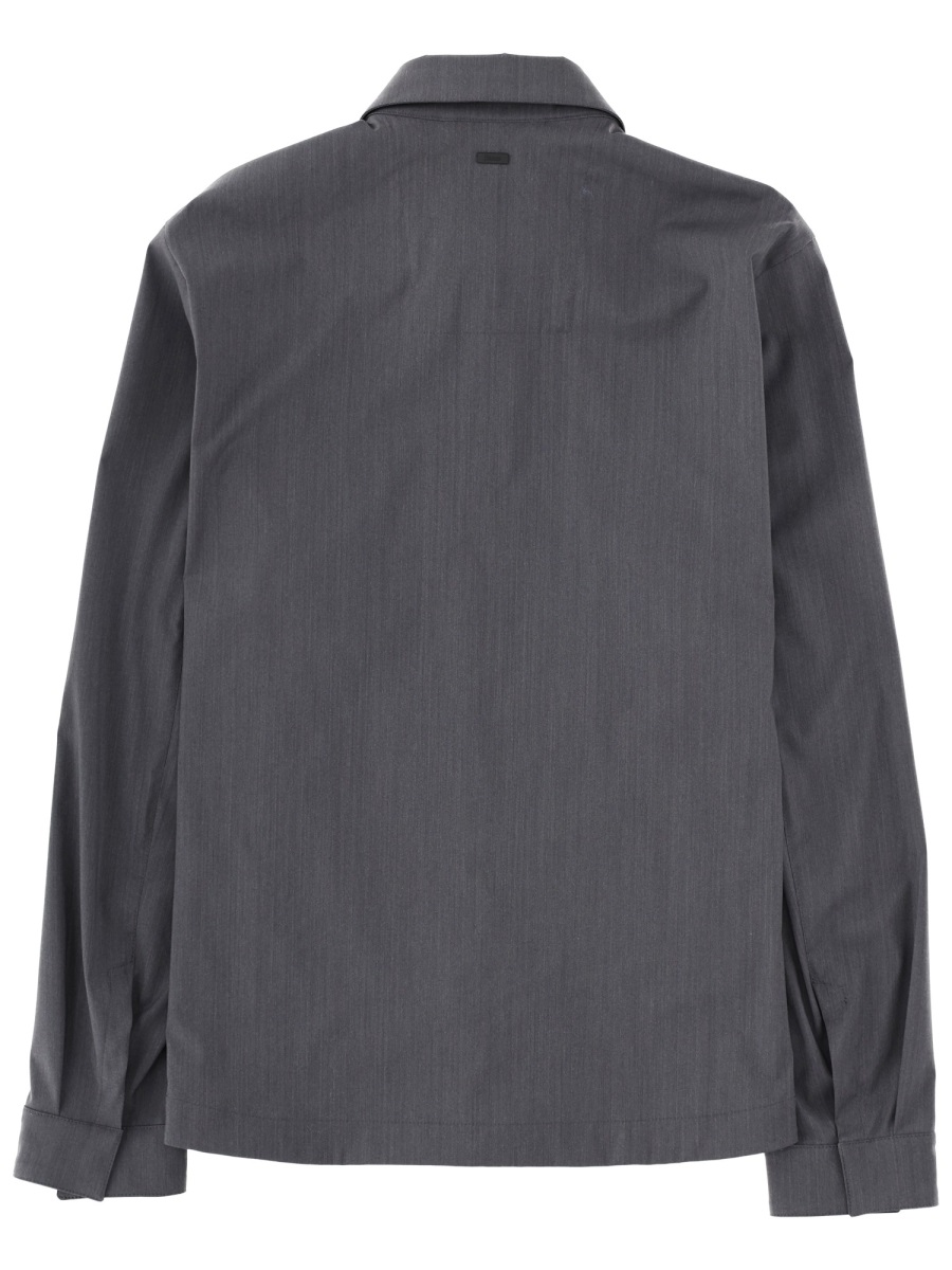 Herno Dark Grey Regular Fit Overshirt Grijs