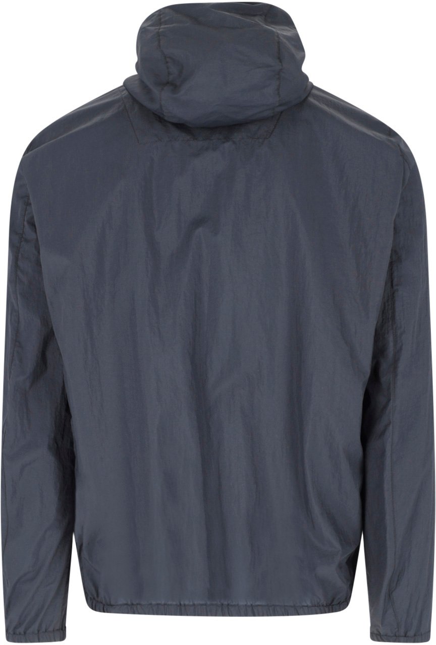 Herno Blue Double-Layer Ripstop Nylon Jacket Blauw