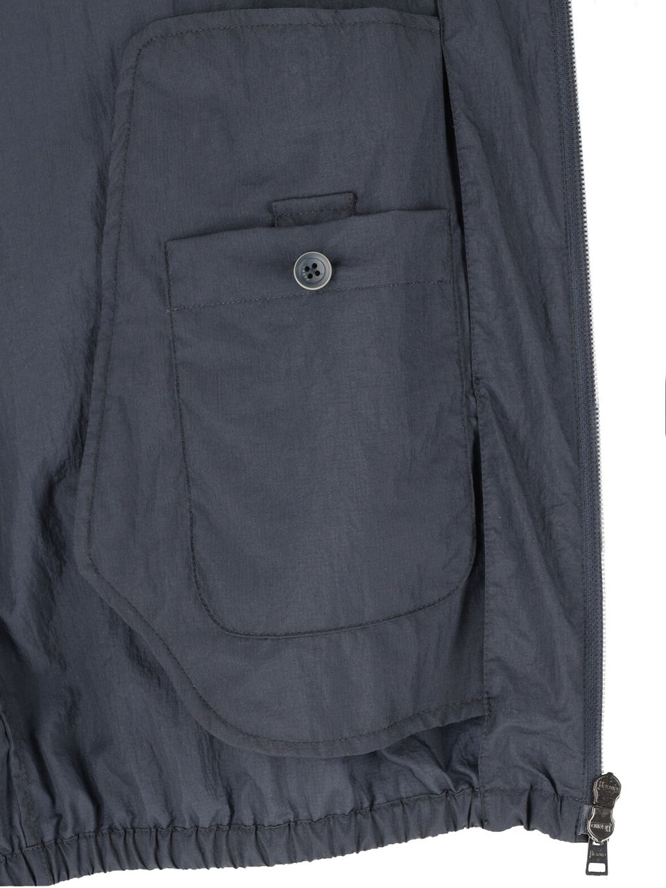 Herno Blue Double-Layer Ripstop Nylon Jacket Blauw