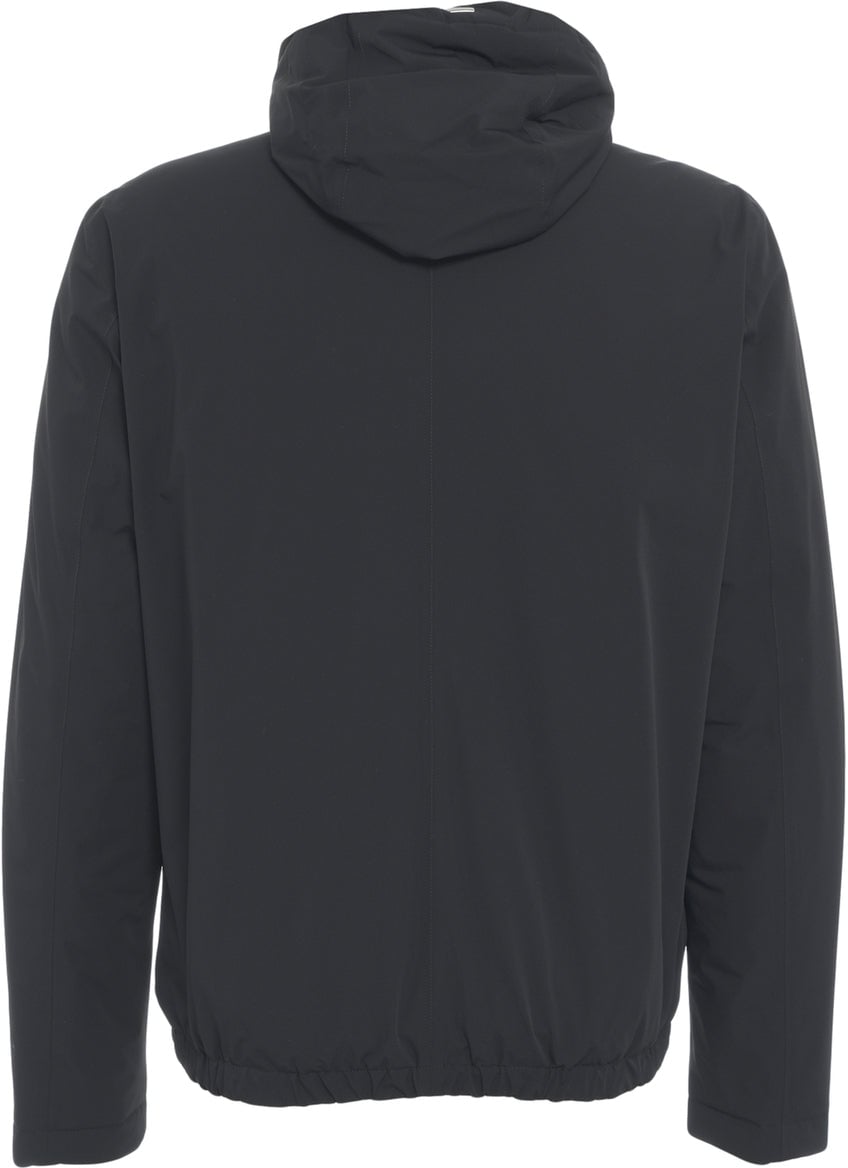 Herno Hooded jacket Zwart