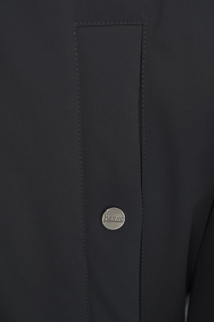 Herno Hooded jacket Zwart