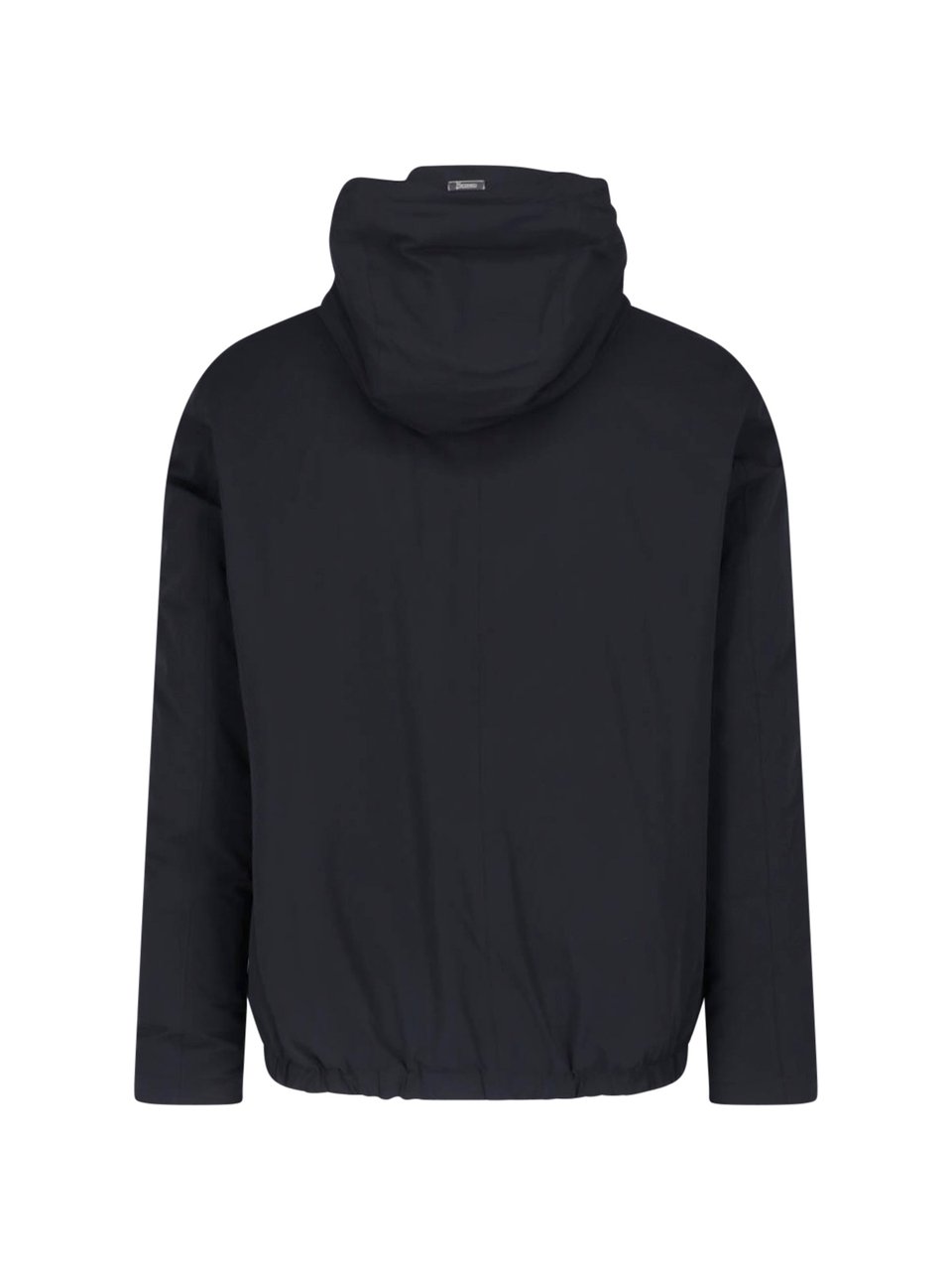 Herno Black Resort 4-Way Nylon Hoodie Zwart
