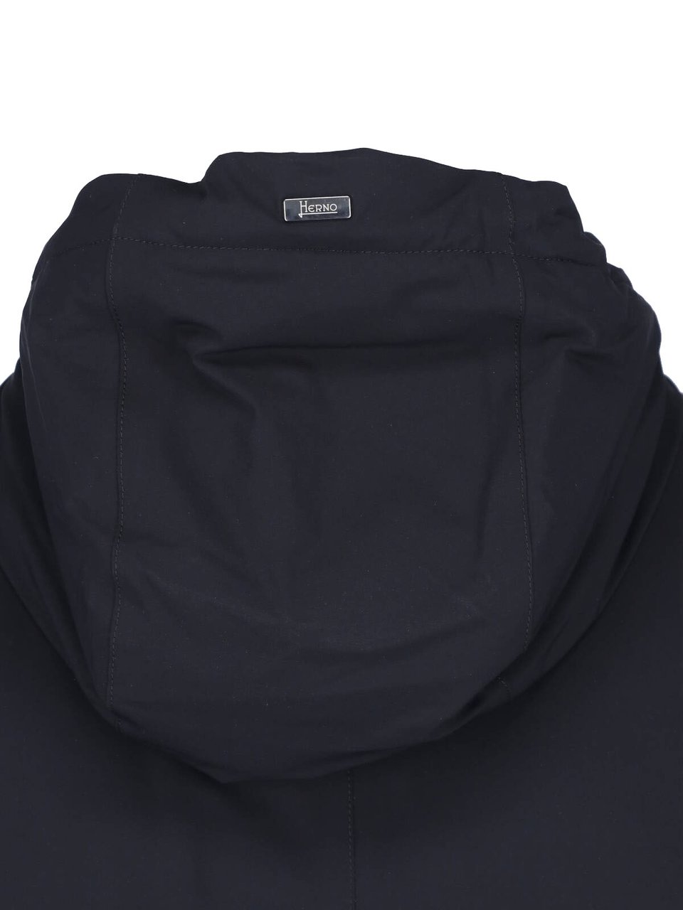 Herno Black Resort 4-Way Nylon Hoodie Zwart