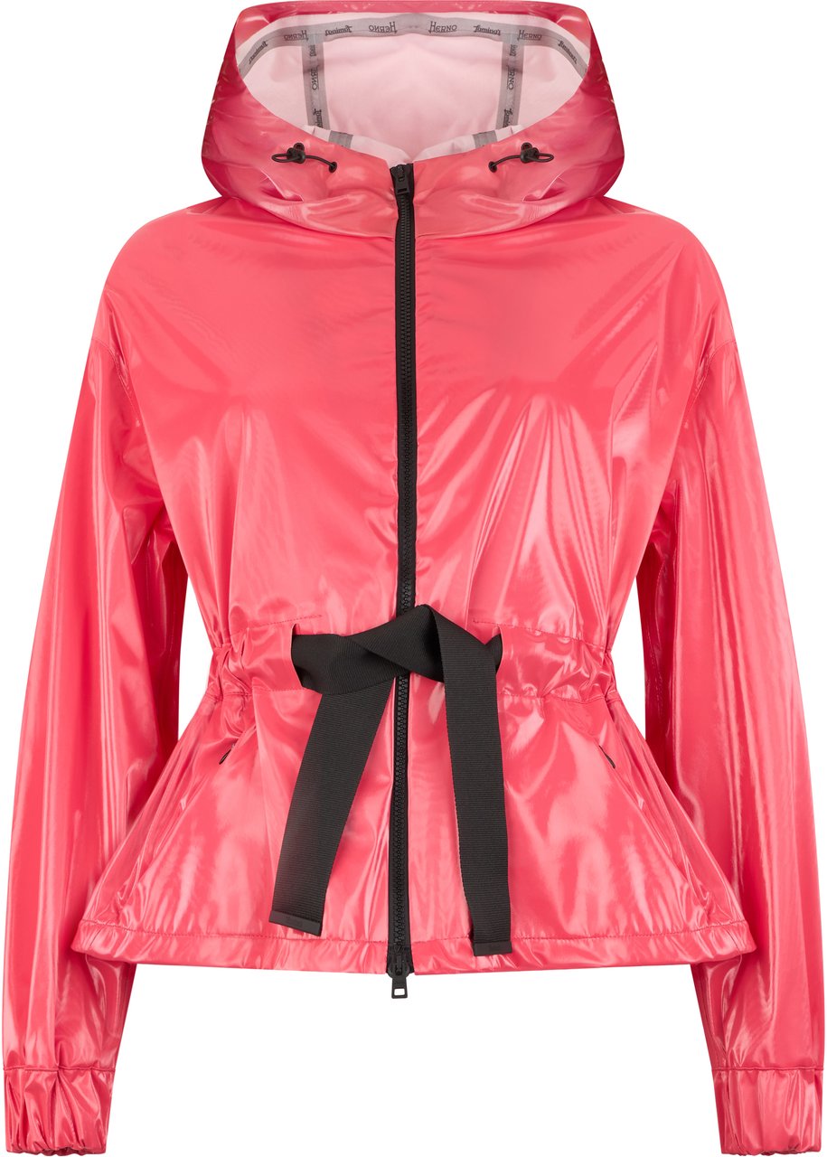 Herno Waterproof jacket with hood Roze