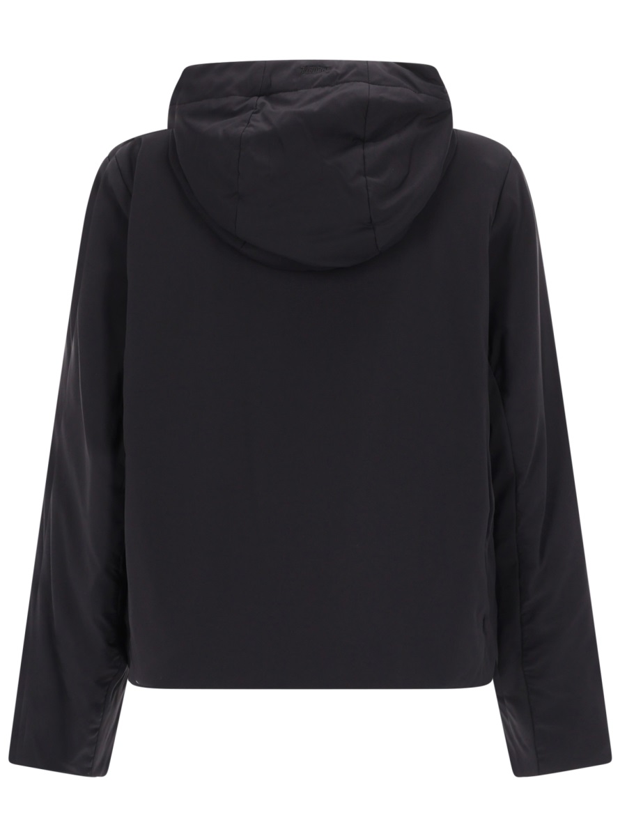 Herno Polyamide Lightweight Slightly Cropped Jacket Zwart