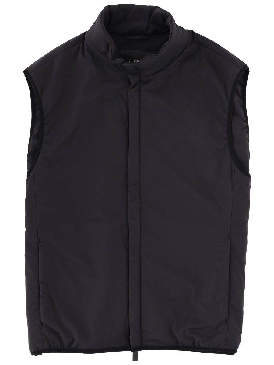 Herno High Collar Padded Quilted Polyamide Jacket Zwart