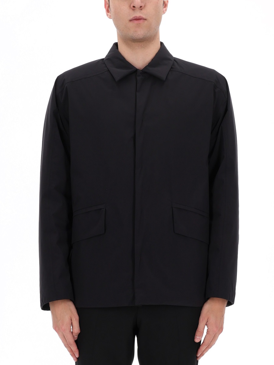 Herno Laminar Waterproof Matte Boxy Jacket Zwart