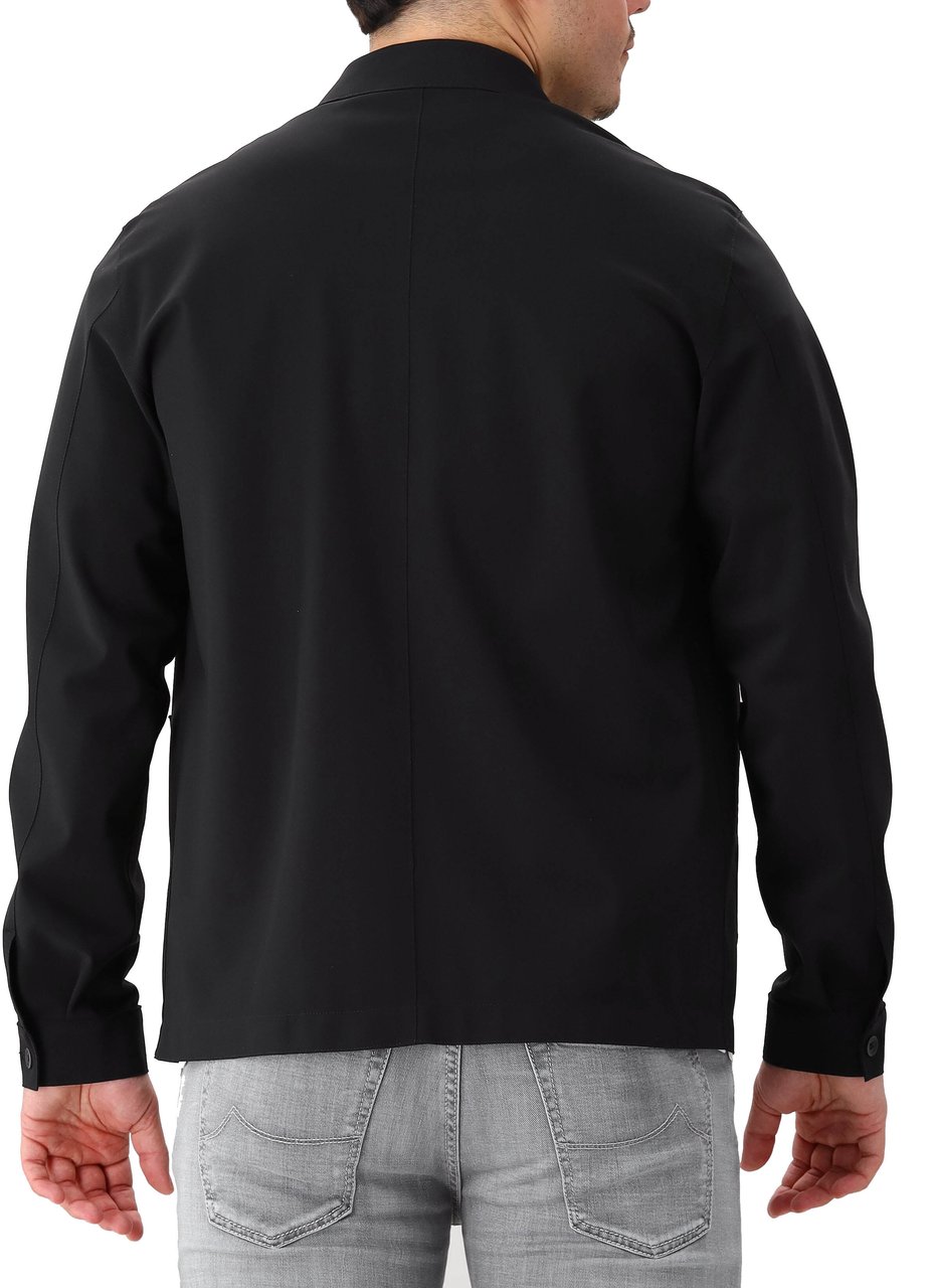 Herno Herno Overshirt Zwart Knitted Jacket Zwart