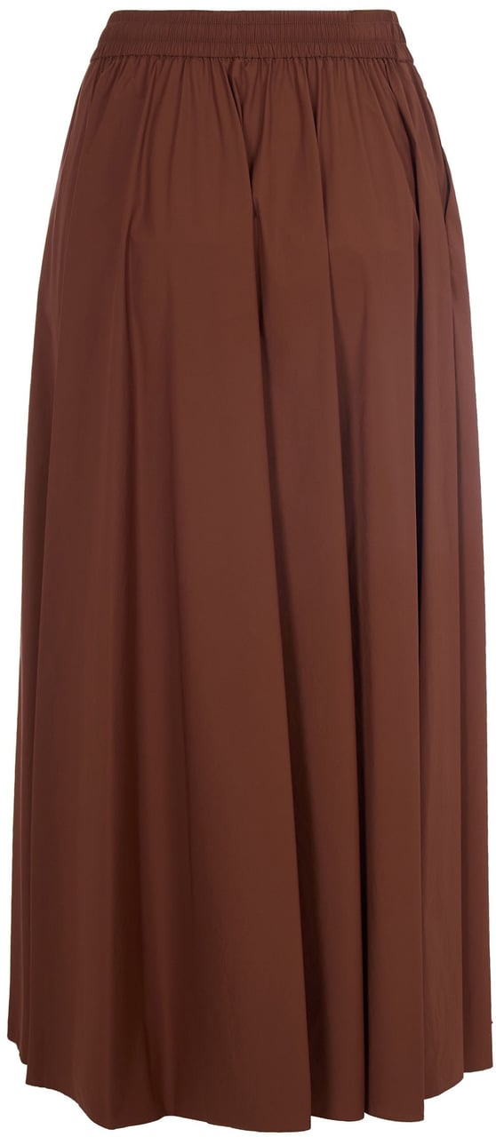 Herno Skirts Leather Brown Bruin
