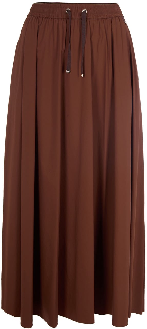 Herno Skirts Leather Brown Bruin