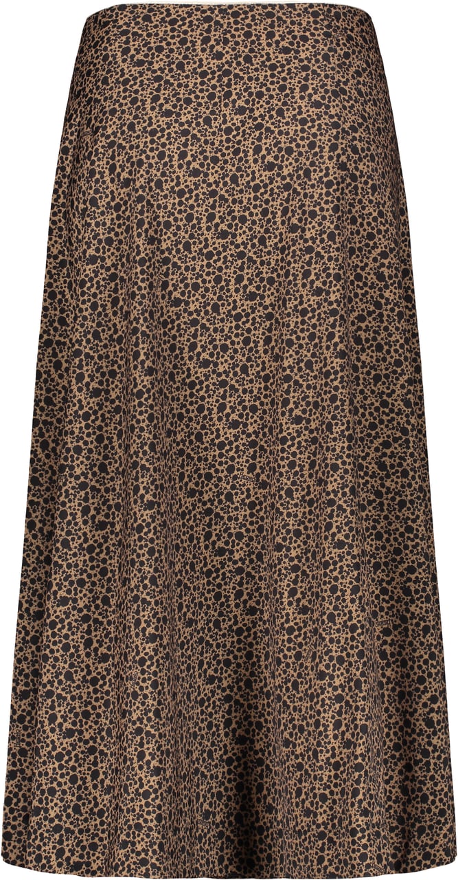 Herno Gonna midi brown elegant and fluid Zwart