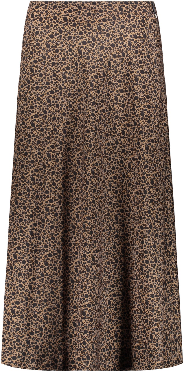 Herno Gonna midi brown elegant and fluid Zwart