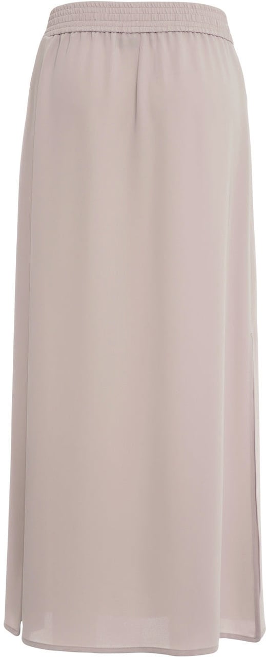 Herno Satin midi skirt Beige