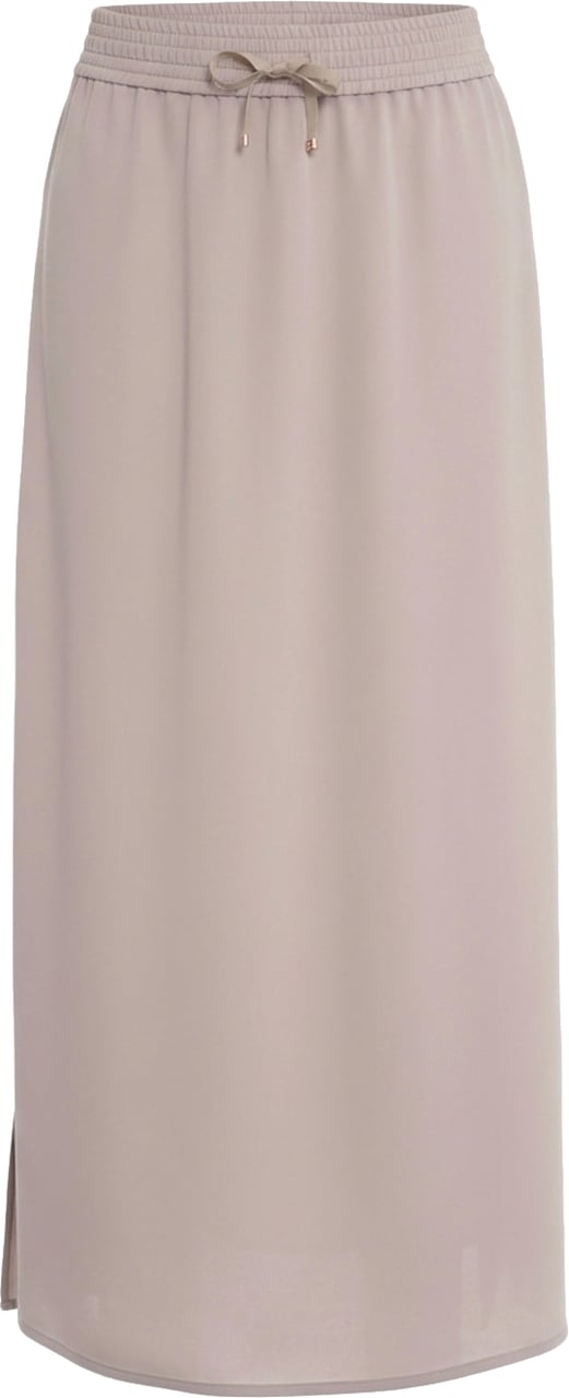Herno Satin midi skirt Beige