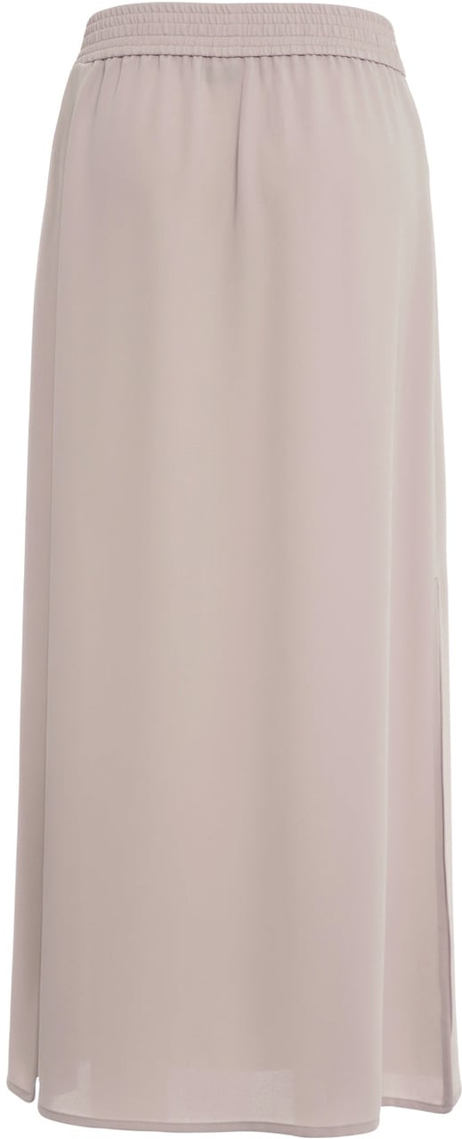 Herno Satin midi skirt Beige