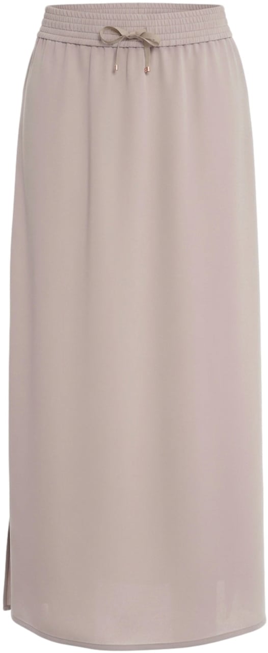 Herno Satin midi skirt Beige