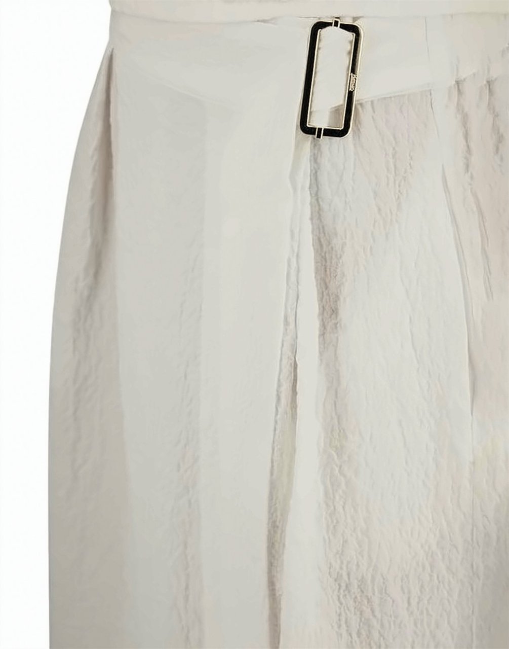 Herno Mmlrane Cotton Blend Flared Skirt Wit