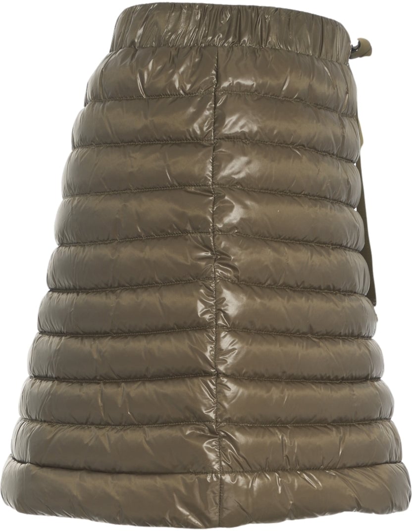 Herno Quilted mini skirt Groen