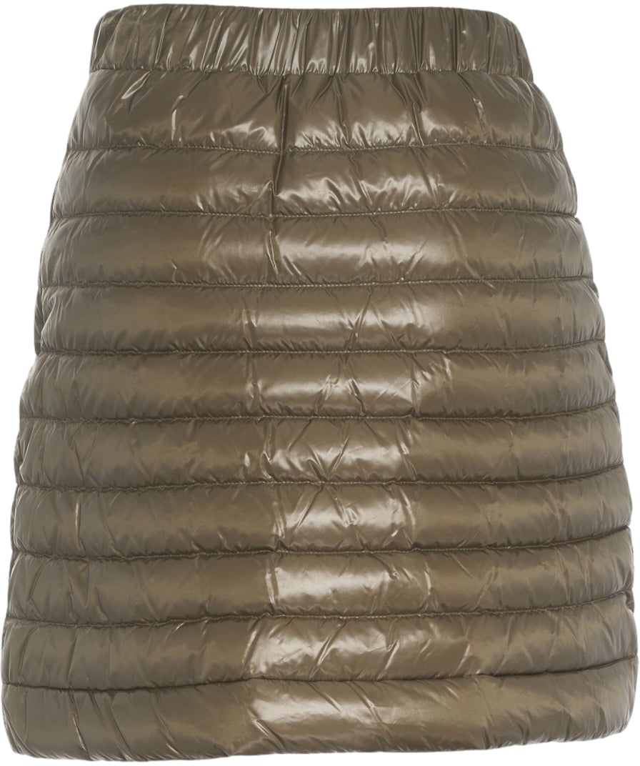 Herno Quilted mini skirt Groen