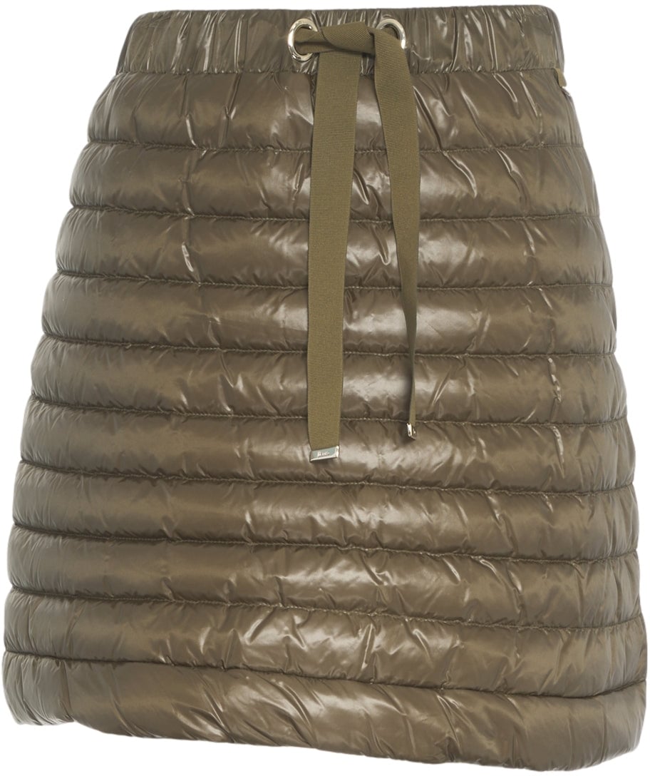 Herno Quilted mini skirt Groen