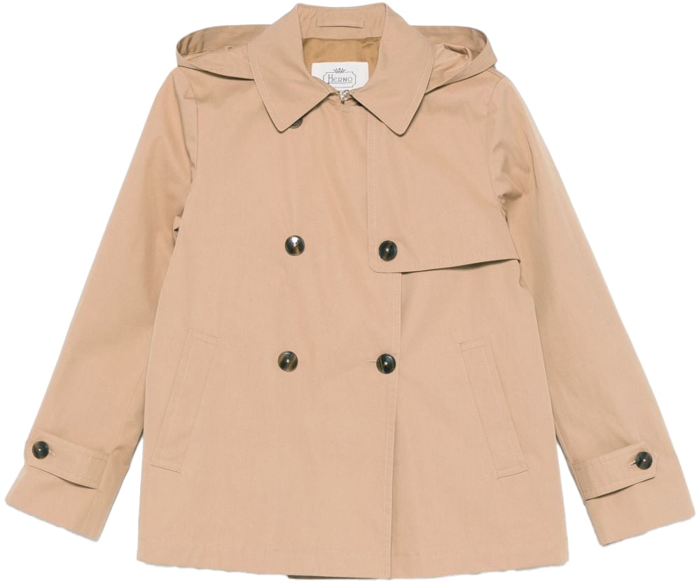 Herno Coats Camel Beige