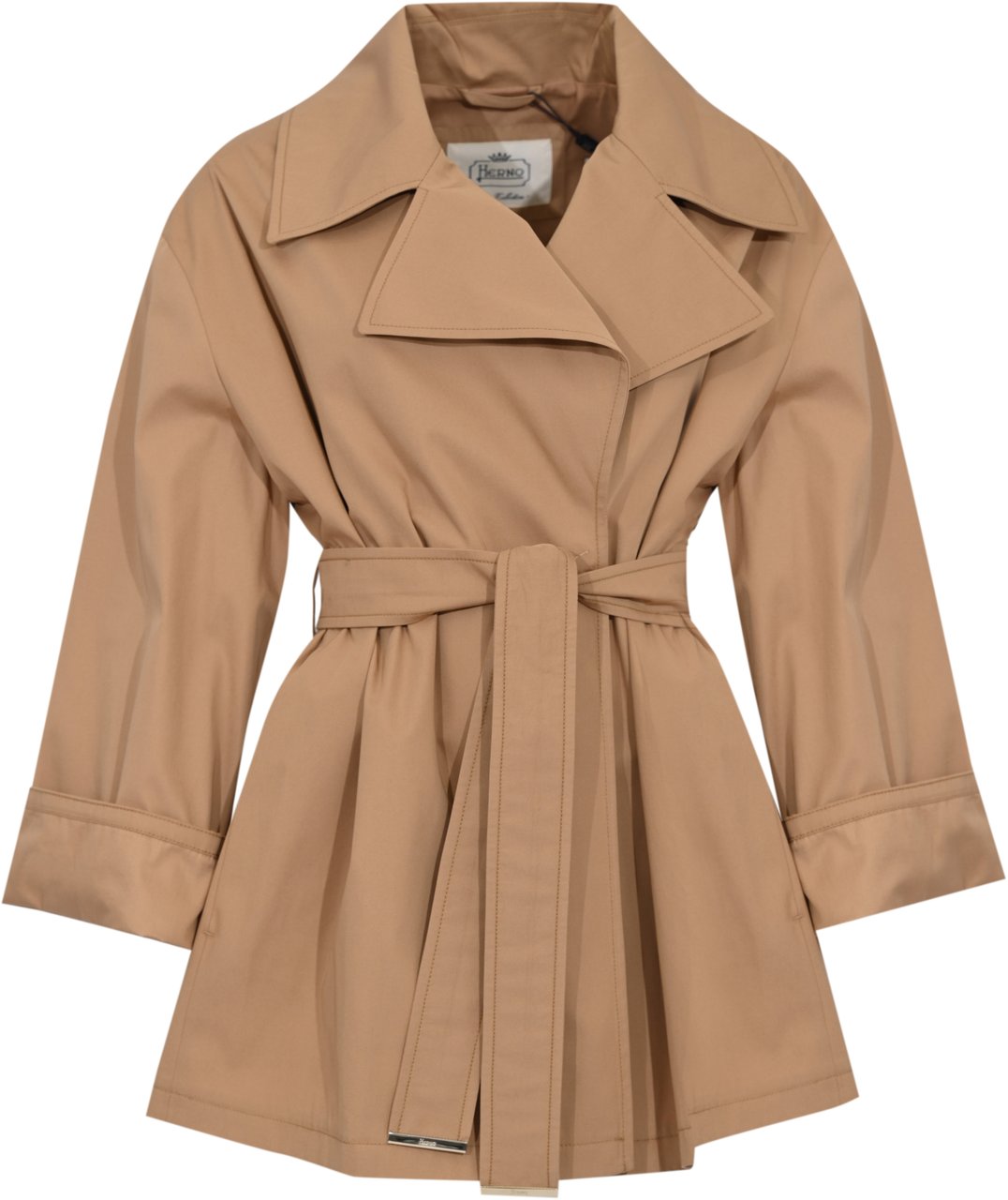 Herno Coats Camel Beige