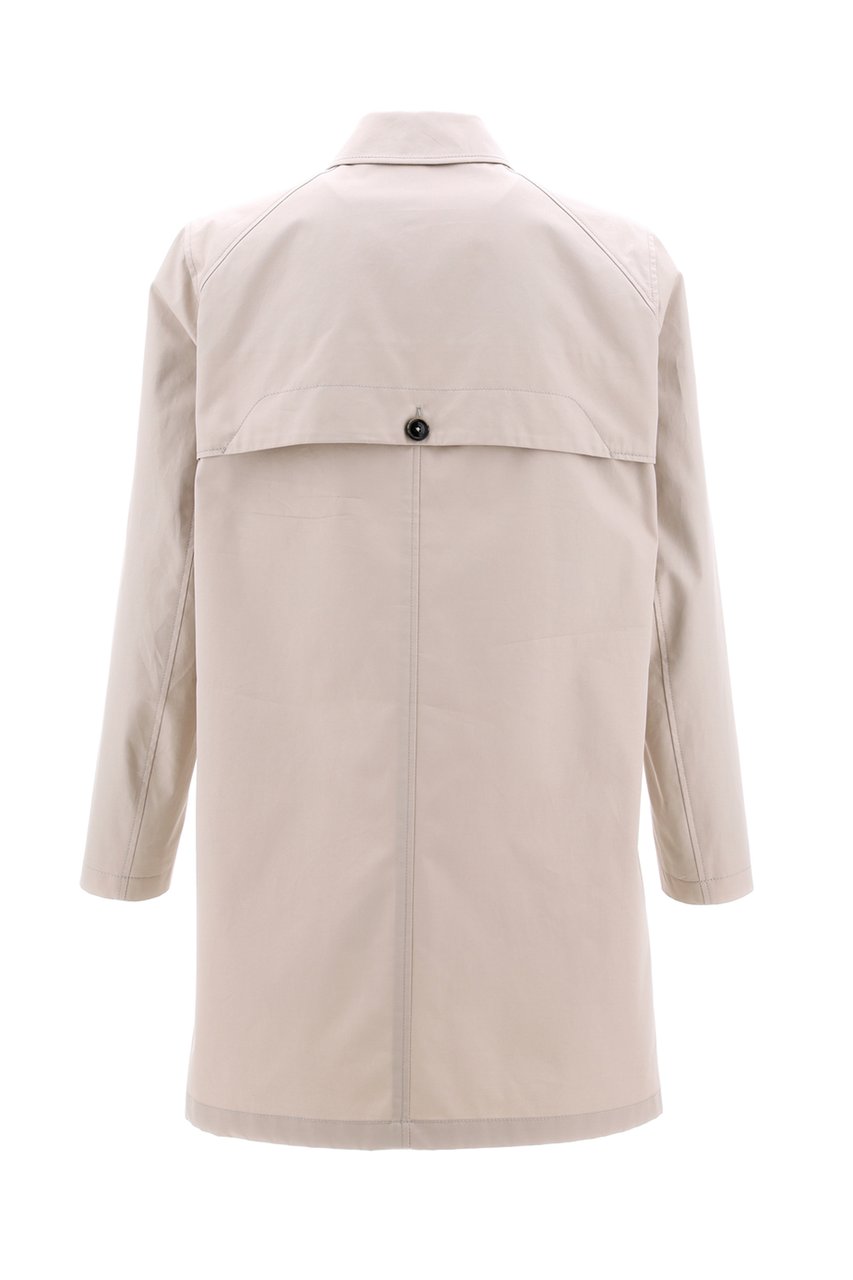 Herno Rain Collection Cotton Overcoat Neutraal