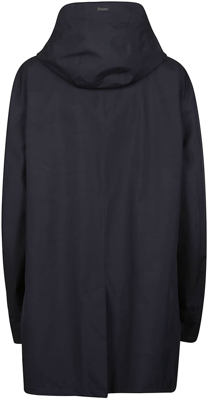 Herno Raincoat Blue Blauw