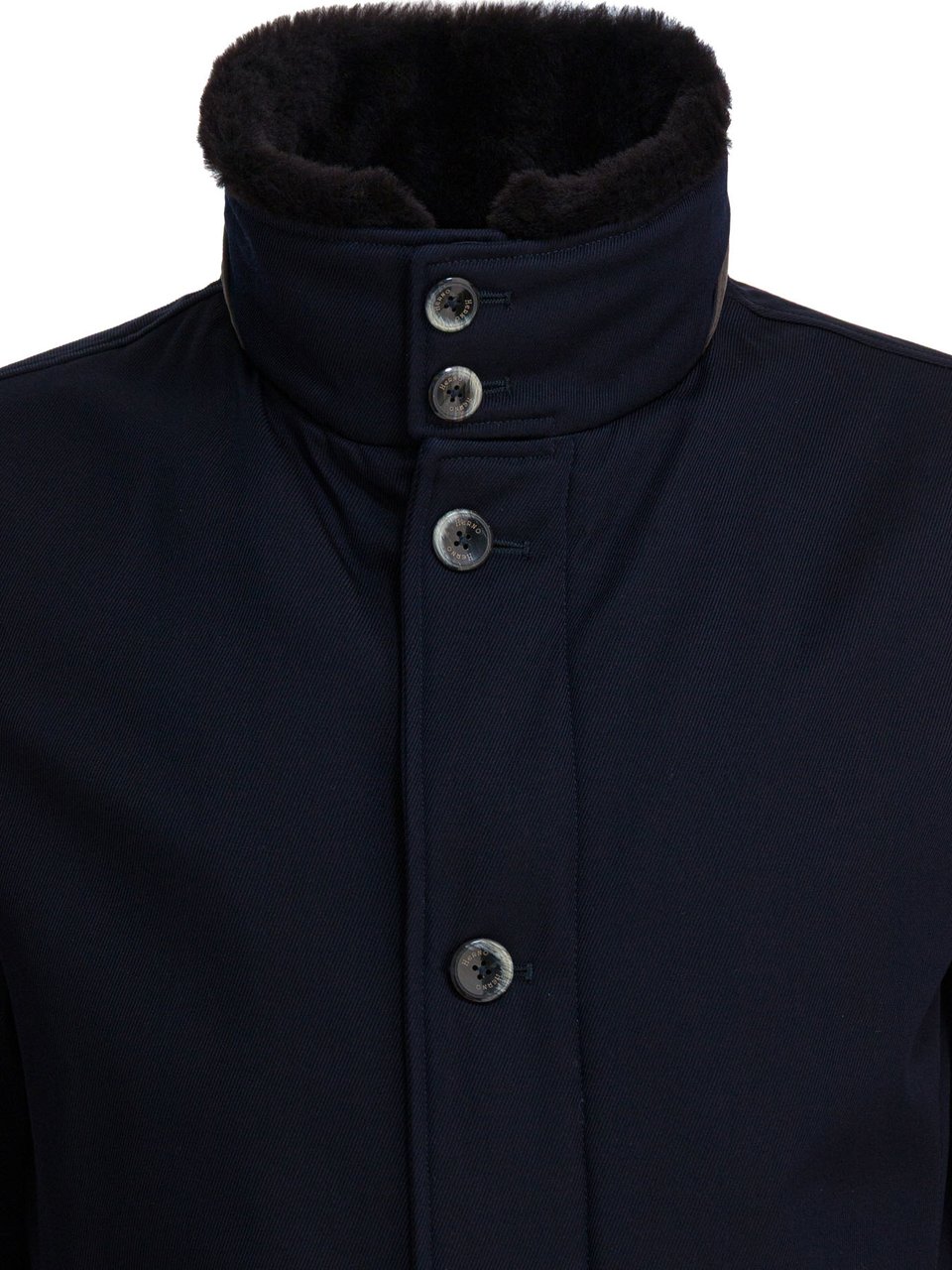 Herno Virgin wool long coat Blauw
