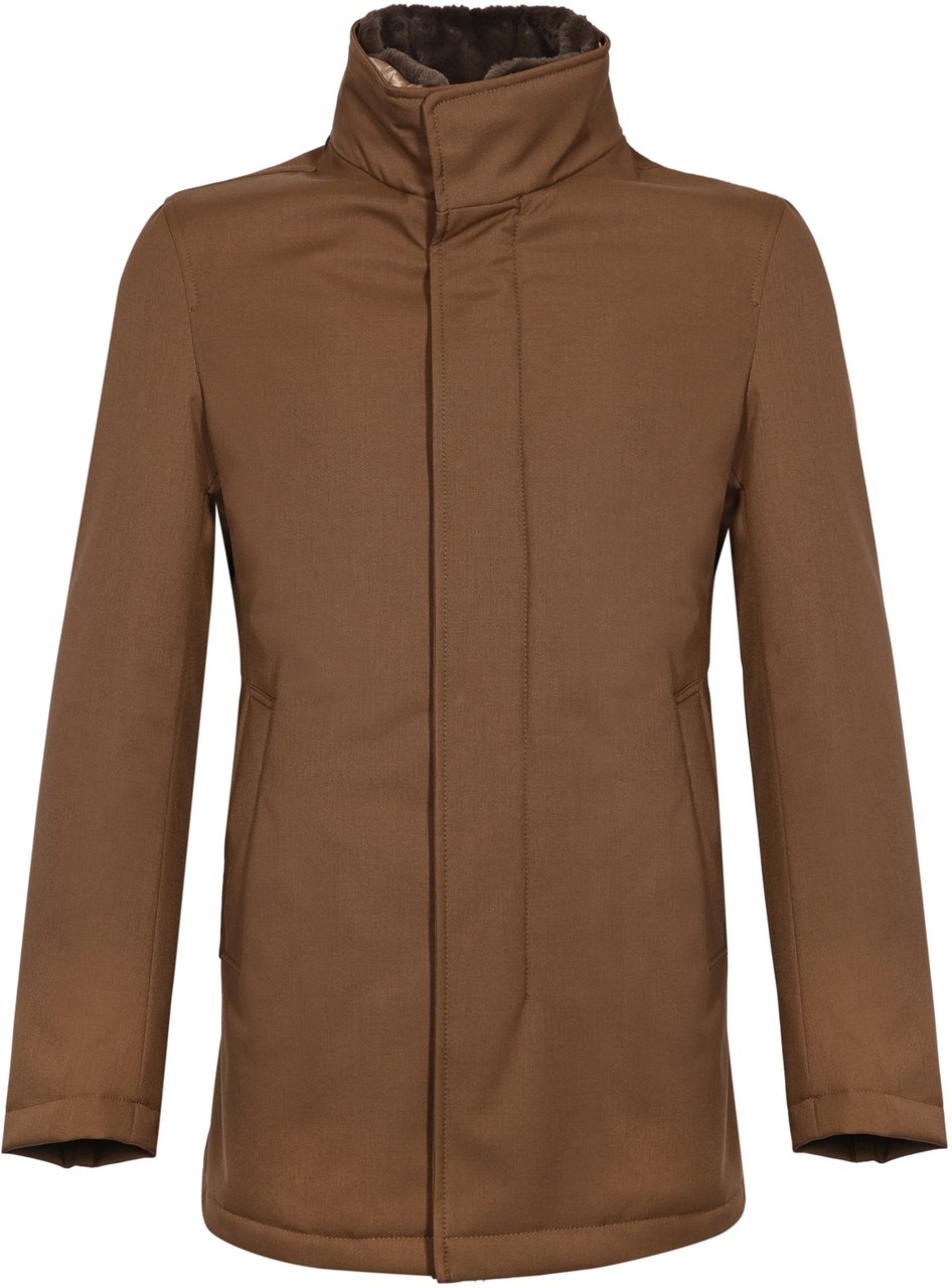 Herno Coats Brown Bruin