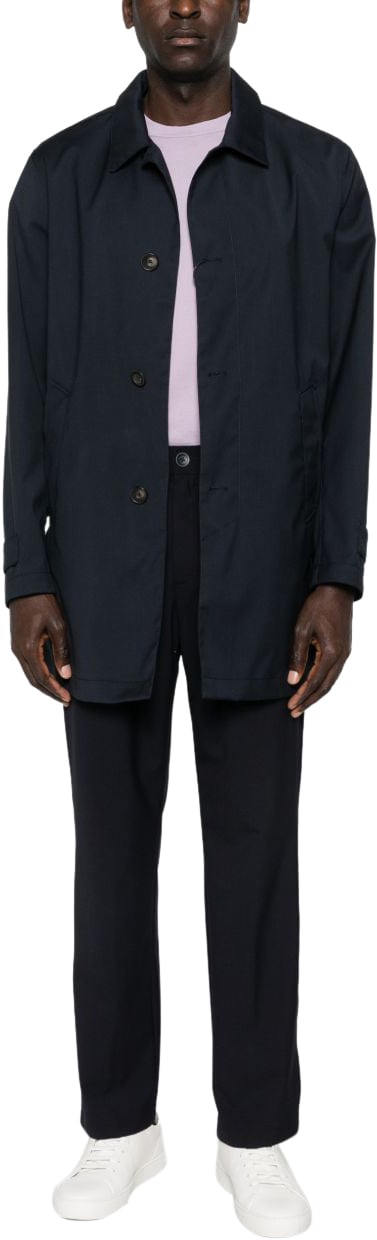 Herno Coats Blue Navy