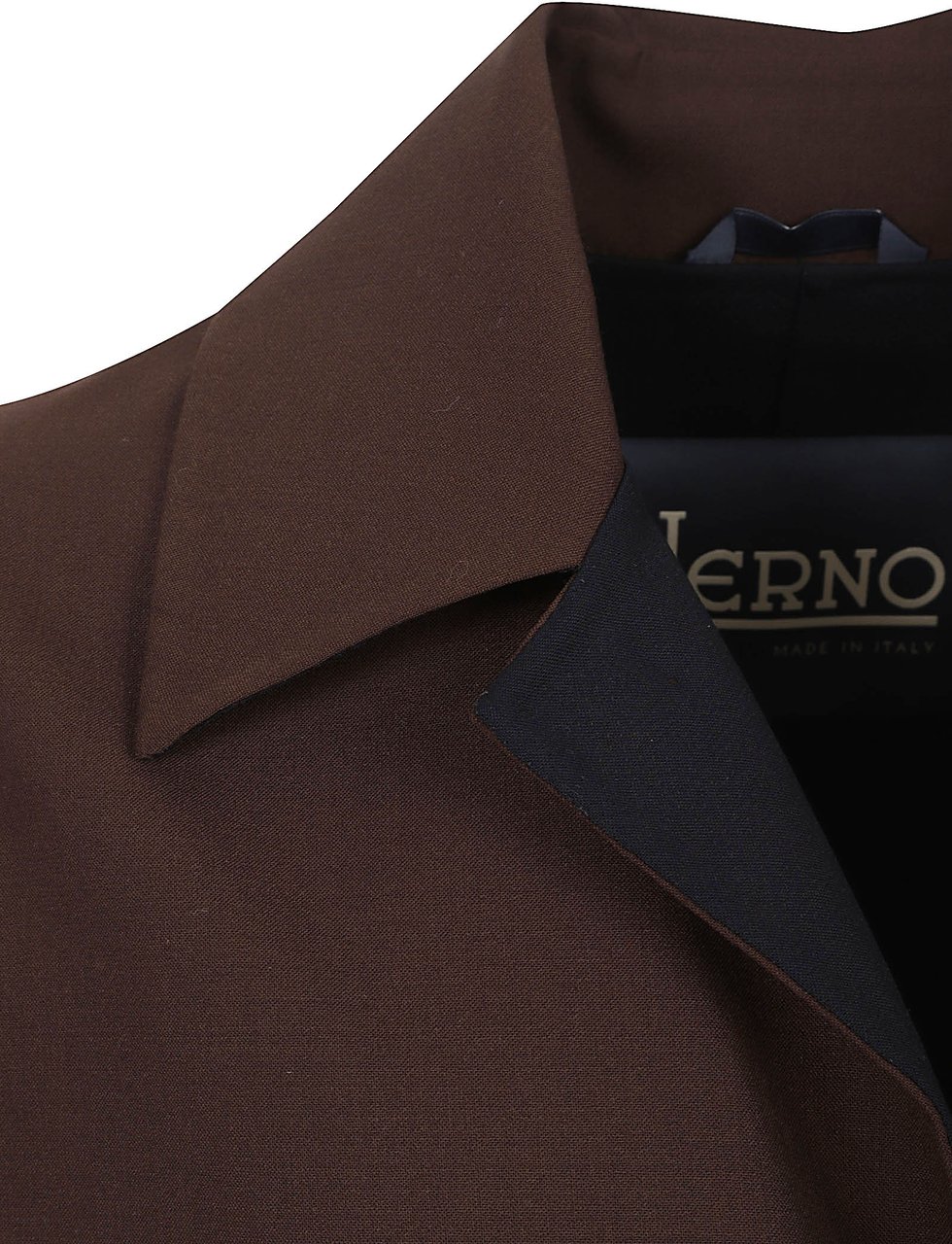 Herno Shirt-Collared Flared Jacket Zwart