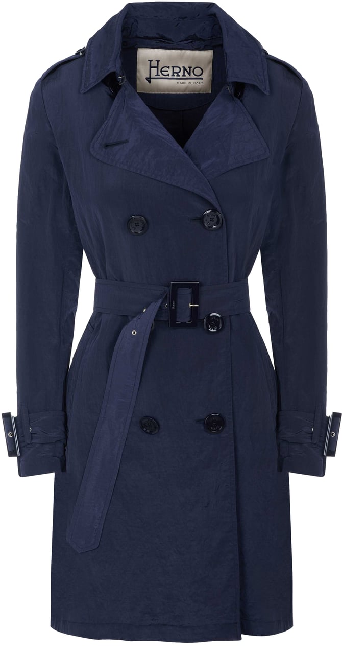 Herno Herno Mantel Blauw