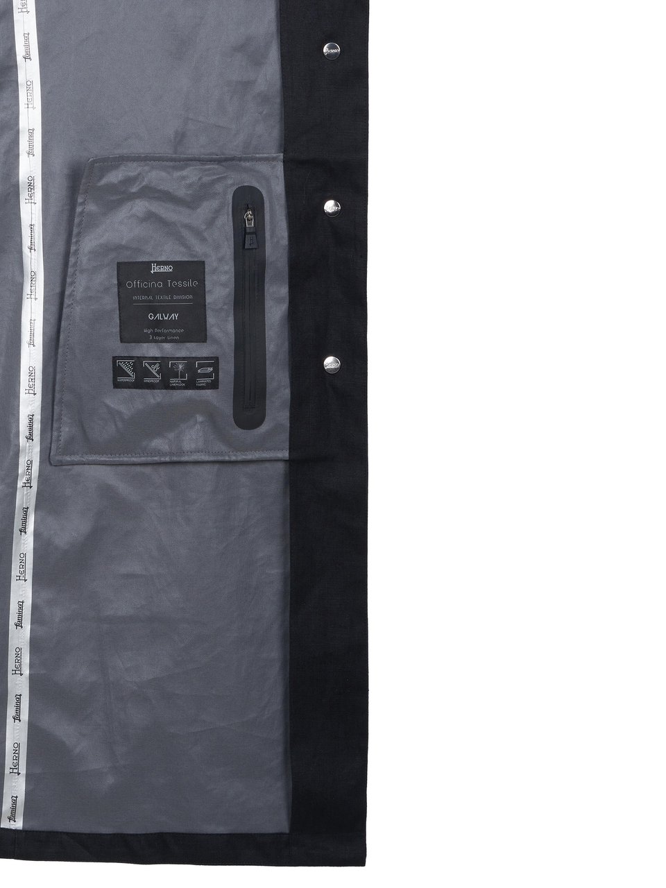 Herno Herno Mantel Zwart