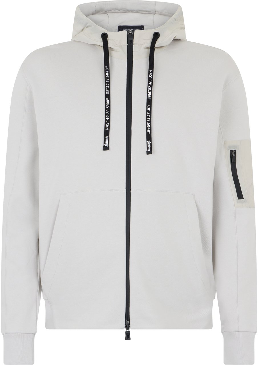 Herno White hoodie with elegant and versatile design Neutraal