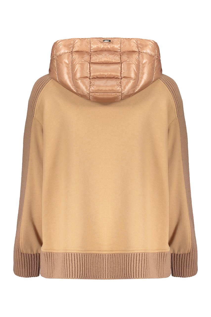 Herno Zippered sweatshirt-cardigan Neutraal