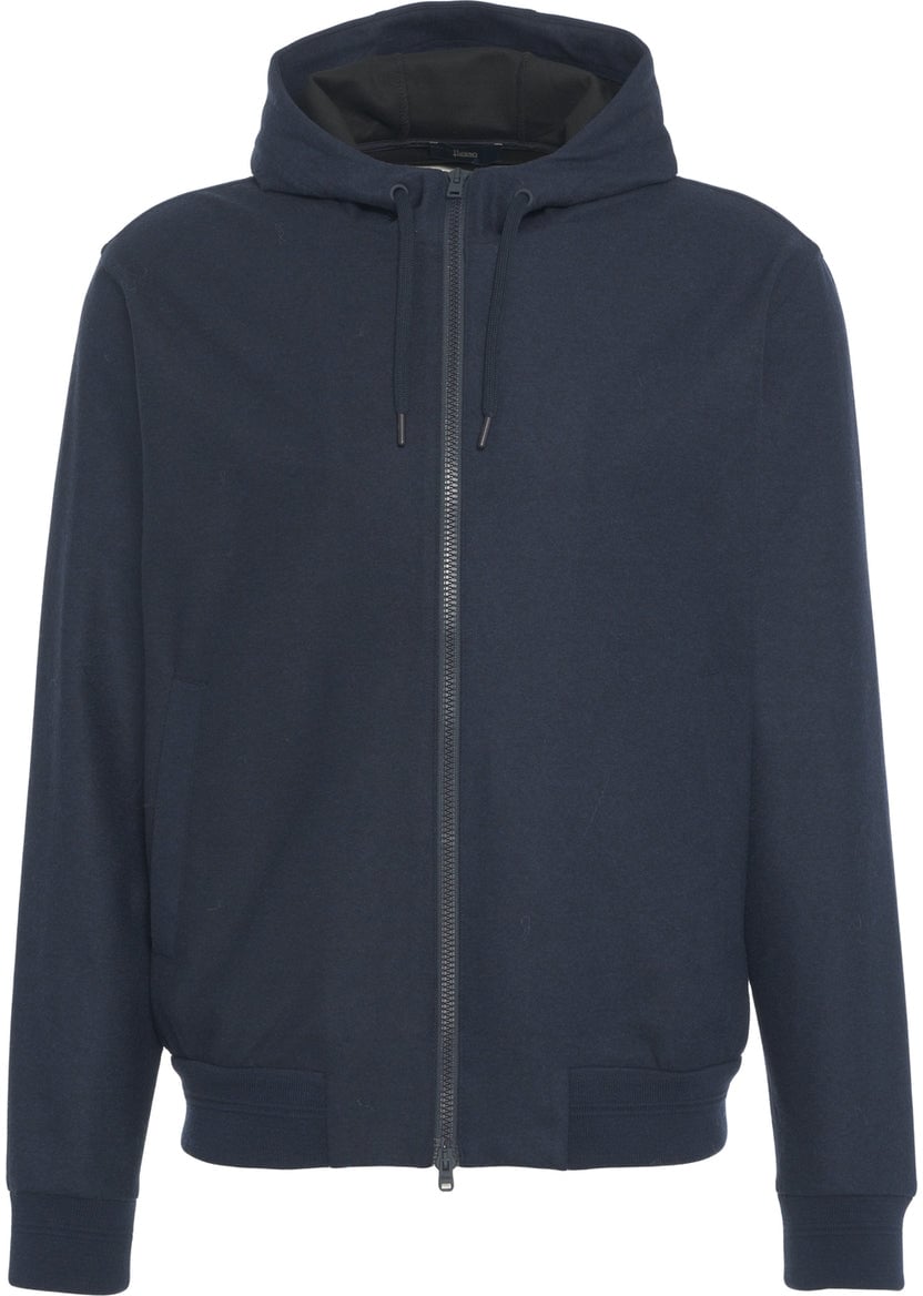 Herno Hooded jacket Blauw