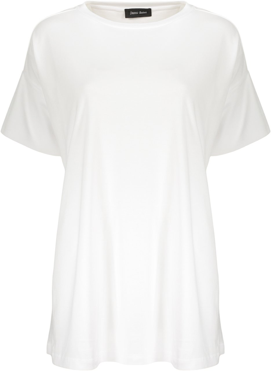 Herno Cotton crew-neck T-shirt Wit