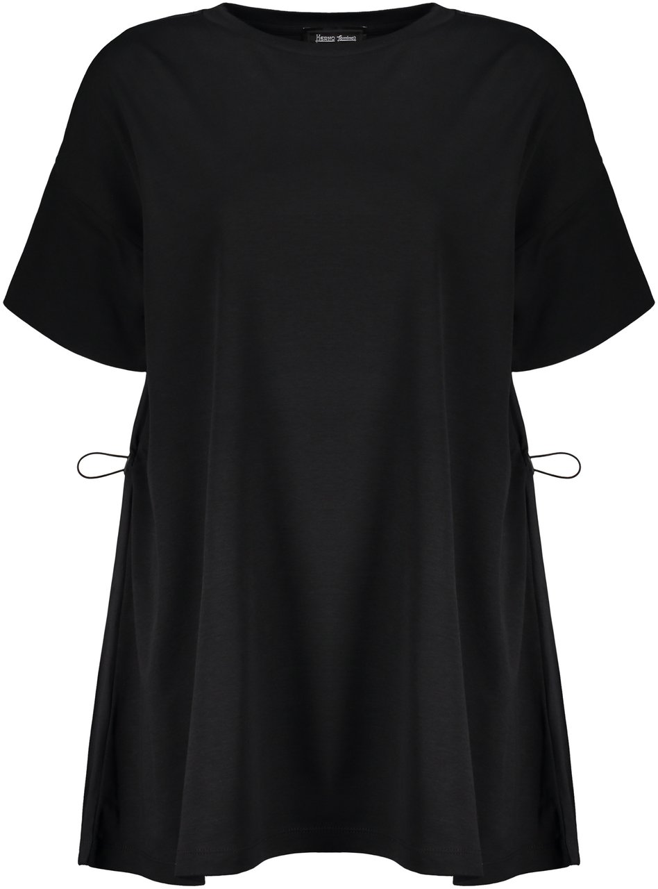 Herno Cotton crew-neck T-shirt Zwart