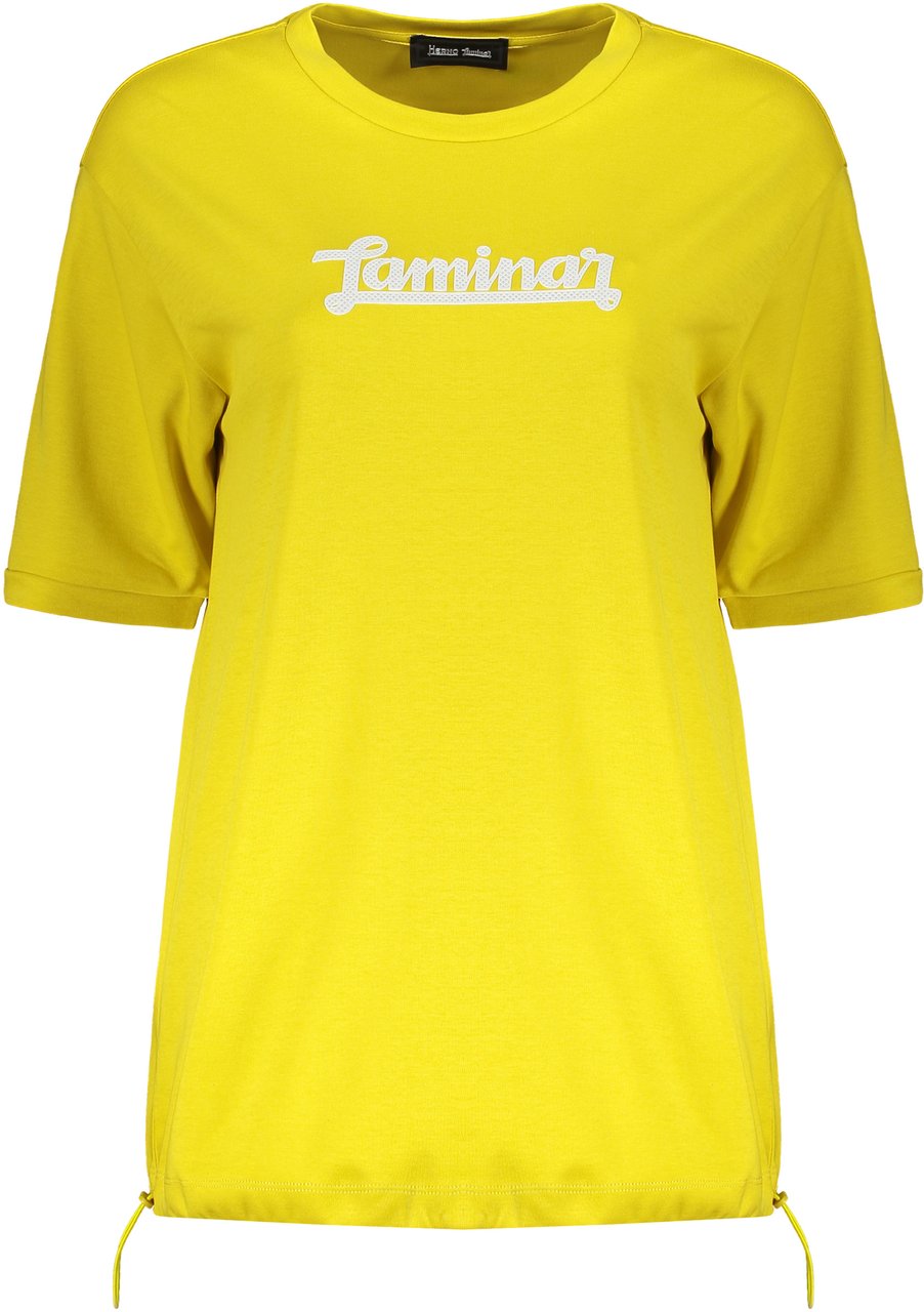 Herno Cotton T-shirt Geel