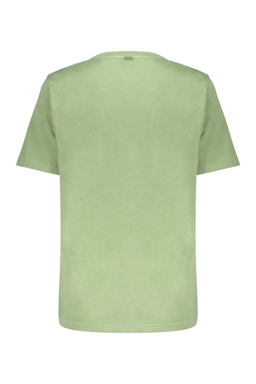 Herno Cotton crew-neck T-shirt Groen