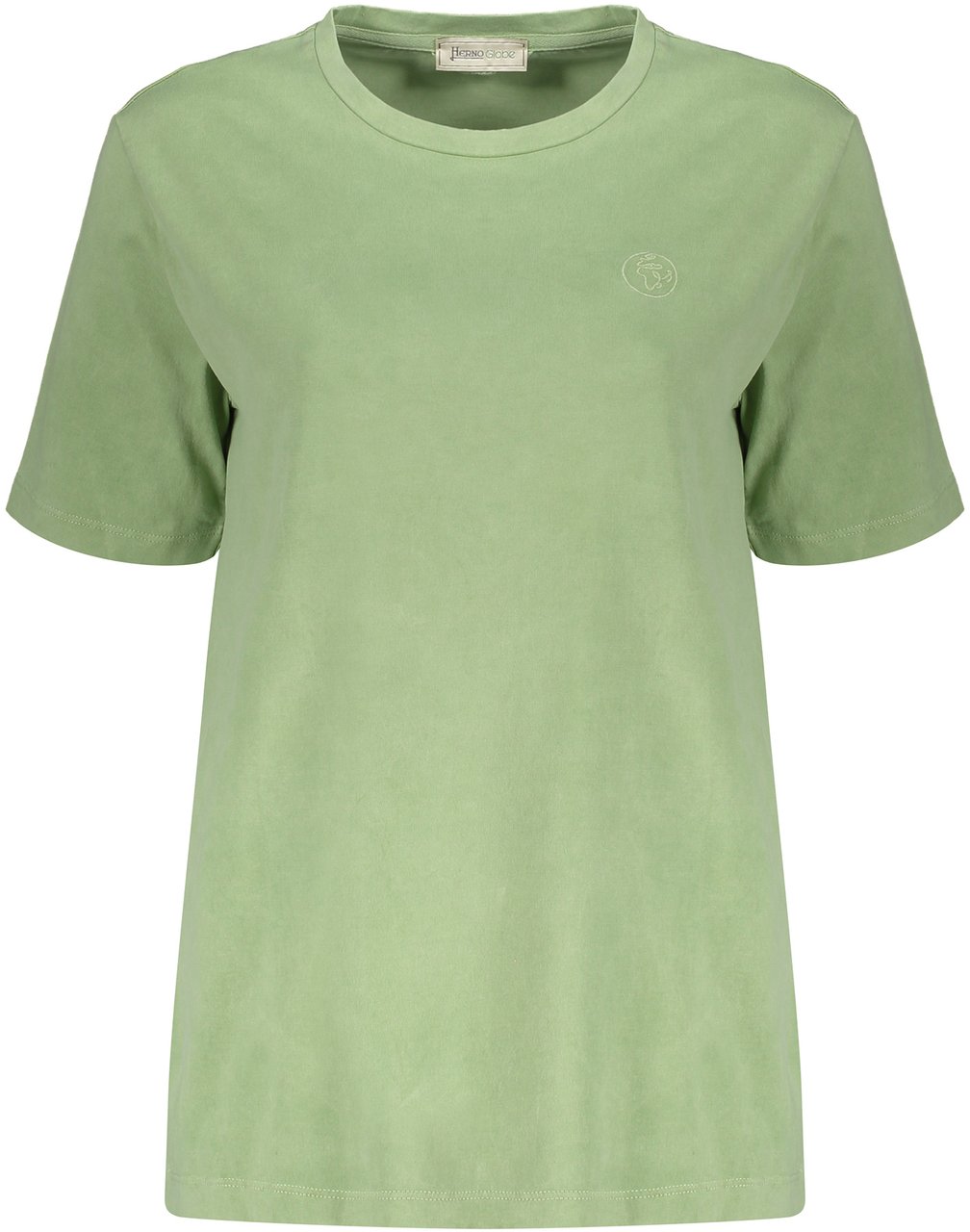 Herno Cotton crew-neck T-shirt Groen