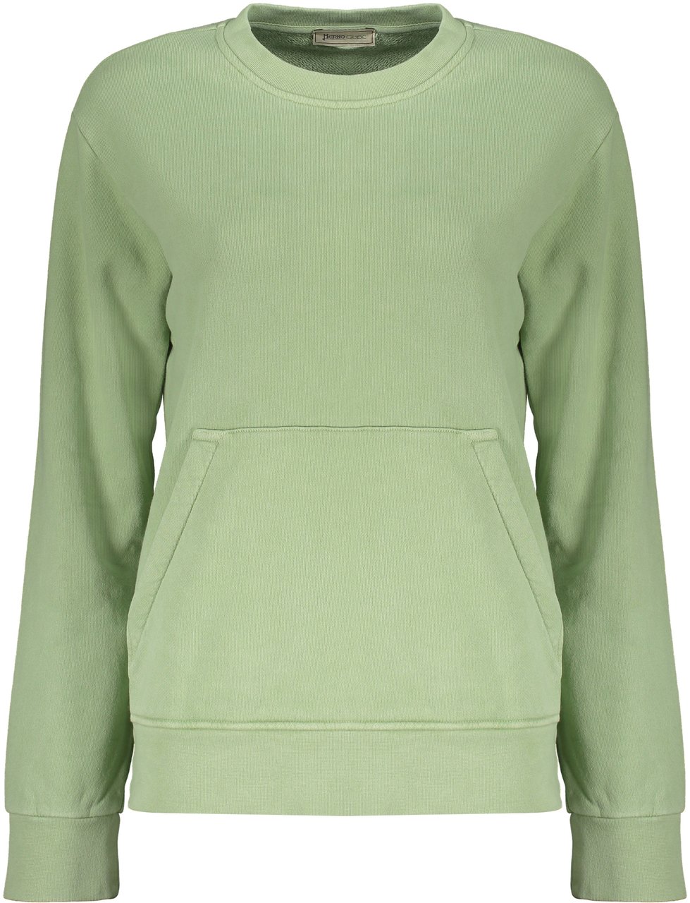 Herno Cotton sweatshirt Groen