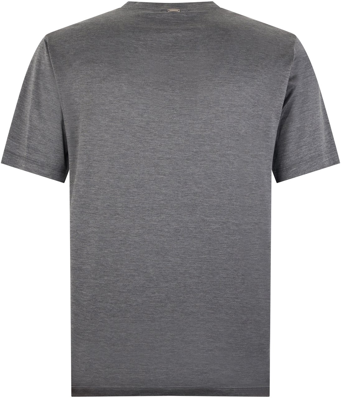 Herno Gray melange T-shirt soft for a casual look Grijs