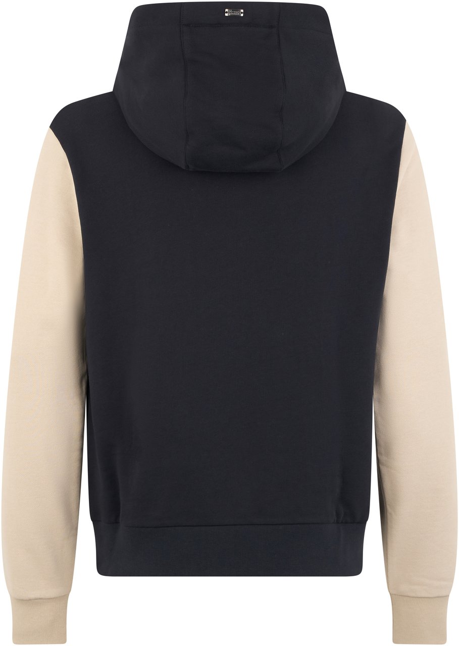 Herno Hoodie in cotton Blauw