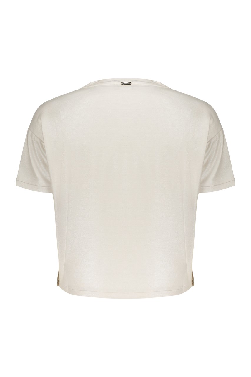 Herno Versatile T-shirt in soft neutral fabric Neutraal