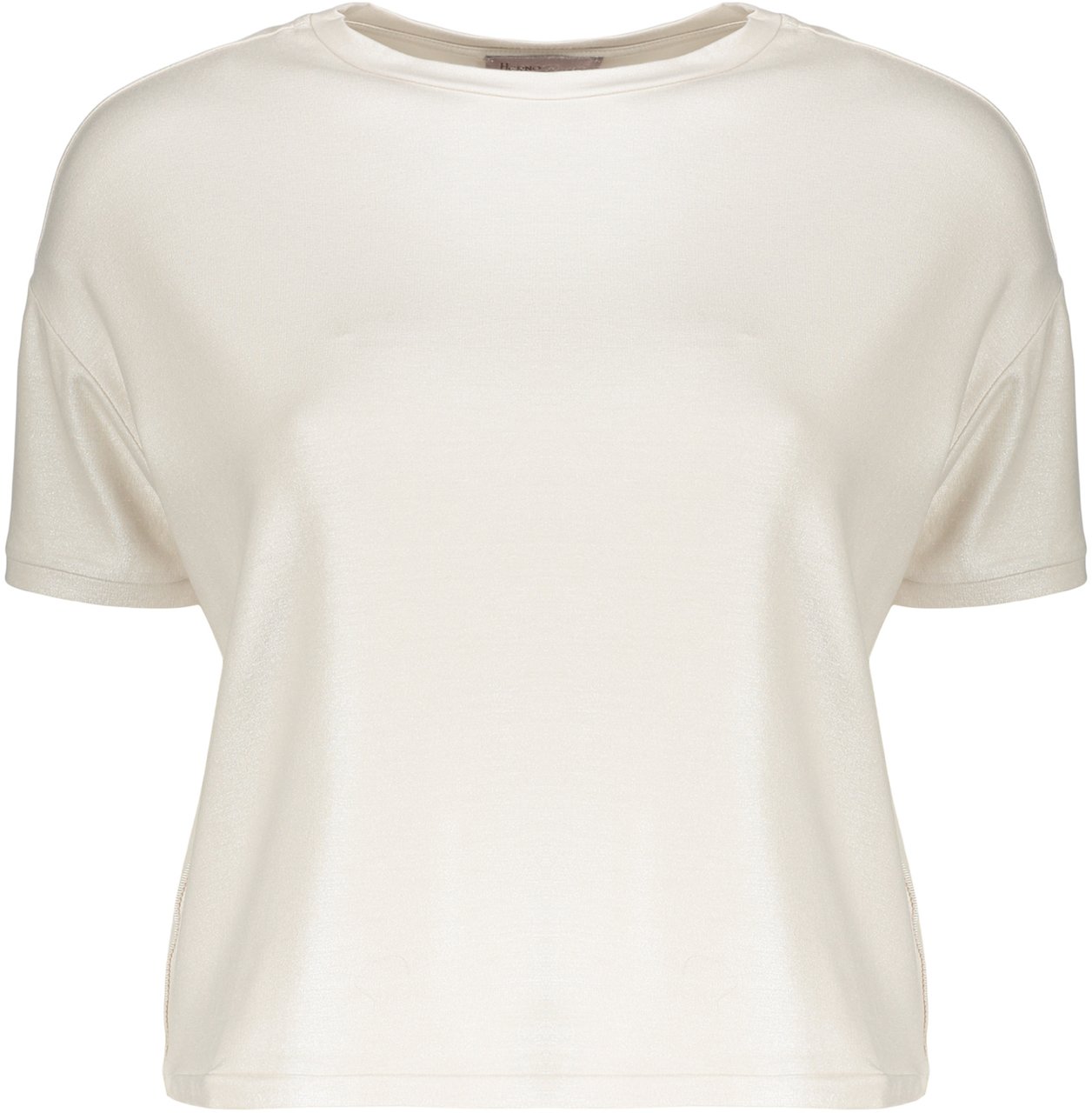 Herno Versatile T-shirt in soft neutral fabric Neutraal