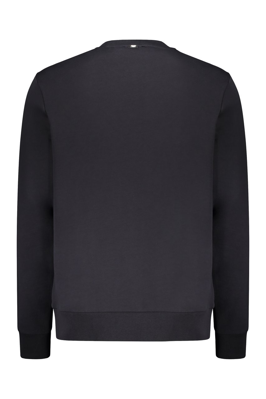 Herno Cotton crew-neck sweatshirt Blauw